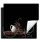 DarHaus Herdabdeckplatte Einteilig Küche Herdabdeckung Ceranfeld Herdabdeckplatten Anti Rutsch Matte Aufrollbar 60x52 cm, schwarz - Kaffee