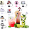 Voyyphixa 8Pcs Cute Cat Straw Cover Cap for Stanley Cup Silicone Covers Cap Cup Accessories Cat Dust-Proof Drinking Straw Reusable Straw Tips Lids Stanley Cup Straw Cover (Cat)