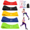 VFANDV Fitnessbänder 5er Set, Naturlatex Fitnessbänder Set, Widerstandsbänder mit 5 Stufen, Fitnessband mit Türanker Tragetasche und Übungsanleitung, für Yoga, Pilates, Krafttraining - 600 * 50mm