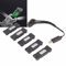 E58 Drone Battery, 5PCS 3.7V 1200mAH Lithium Battery Portable Drone Battery with 5 in 1 Charger Cable, Aerial Photography RC Drone Battery for E58 L800 JY019 RC Quadcopter