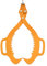 Log Lifting Tongs,Eagle Claws Design Log Lifting Tongs Log Grabs,Log Carrier Claw Hook, Timber Lifting for Foresting Pliers Lifting Wood Handling Dragging,Log Diameter Capacity 520 mm (Yellow)
