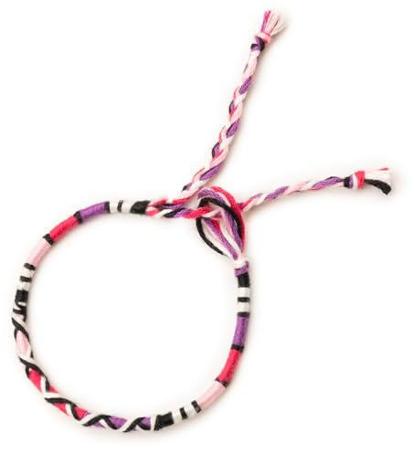 Générique Bracelet à Vœux Brésilien - Bracelets d'amitié - Coton Tressé, Traditionnel, Coloré et Réglable, Porte-Bonheur, Fait à la main (BV34)