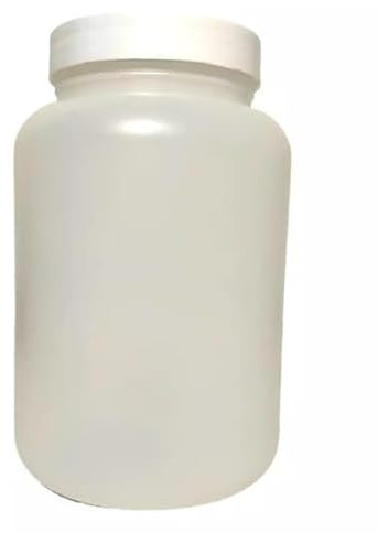 Vision4ever 2 Pack Plastic Screw Jar Tub Containers 2L litres Storage Food Protein Powder