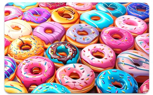 Peacoblue Bankkarten-Aufkleber, Kredit-/Debitkarte, individuelle Schutzhülle, bunte Donuts, 4 Stile, wasserdicht, kratzfest und ästhetisch, Aufkleber für die beliebtesten EBT-Transport-Schlüsselkarten