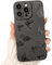 NITITOP Compatible for iPhone 13 Pro Max Case Cute Cool Butterfly Black Design for Girls Women Soft TPU Shockproof Protective Girly for iPhone 13 Pro Max - Many Butterflies