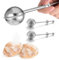 Wanmu 2Pcs Flour Shaker Duster for Bread Baking Stainless Steel Dusting Wand One-Handed Operation Mini Flour Sprinkler for Sourdough Bread Small Lour Sifter for Quick Sifting Cakes and Spices