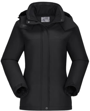 OutPro Damen Skijacke Winter Schneemantel Warm Fleece Mountain Wasserdichte Damenjacke Snowboardjacken