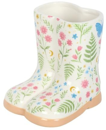 Something Different Wholesale Luna Bloom Floral Print Welly Boot Planter | Indoor Outdoor Decor