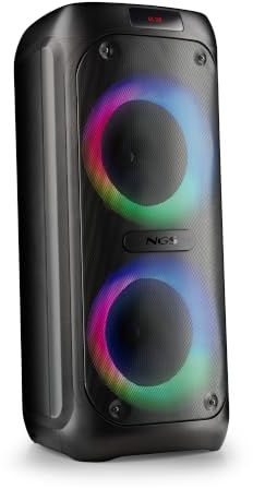 NGS Wild Banger 3 – Altavoz Compatible con Tecnología Bluetooth | 240W potencia pico, True Wireless, luces RGB, karaoke con entrada micro, batería 4h, lector USB/TF 128GB y entrada AUX 3.5mm.