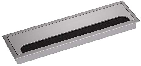 SOTECH pressacavo CAVO 280 x 80 mm angolare in alluminio anodizzato argento EV1 pressacavo