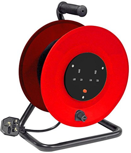 Eagle 2 Gang Extension Reeler with Stand in Red and Black (25 Metre Length)