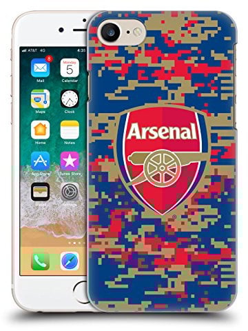 Head Case Designs Officially Licensed Arsenal FC Digital Camouflage Crest Patterns Hard Back Case Compatible With Apple iPhone 7/8 / SE 2020 & 2022