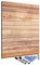 Glas-Magnettafel 60x80 Pinnwand mit Zubehör Whiteboard Küche Holz-Optik Braun Büro Office