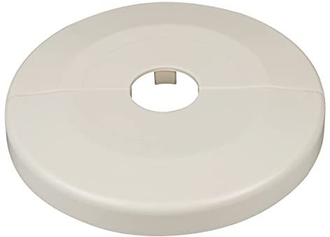 FUX 2 Stück Einzel Heizungsrohr Rosette, extra großer Außen-Ø 85mm, Innen-Ø 10mm - 43mm, Heizung, Rohrabdeckung, Abdeckrosetten, Verkleidung, Heizkörper Rosetten (12mm, cremeweiß RAL 9001)