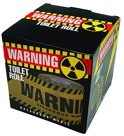 Diabolical Gifts Warning Loo Roll - Funny Toilet Roll, Toilet Humour Gifts for Him, Poo Gifts, Novelty Loo Paper, Gifts for Dad on Fathers Day, Secret Santa Presents Under 10 Pounds