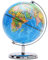 Exerz Schülerglobus 20cm - Englische Karte - Mini Globus Mit einem Metallfuß - Pädagogisch/Geografisch/Dekoration - Lehrmaterial Globen - Politische Karte - Durchmesser 20cm