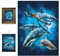 3D LiveLife Linsenförmige Wandkunst Drucke - Haifisch schwimmen von Deluxebase. Ungerahmtes 3D Ozean Poster. Perfekter Wandfüller. Original kunstwerk lizenziert von bekannt künstler, Tami Alba