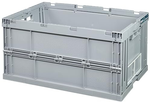 METRO Professional Faltbox Polypropylen (PP) Hellgrau 60 x 40 x 32 cm