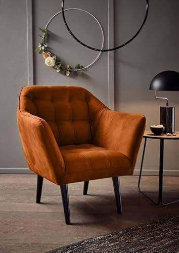 Froschkönig24 Max Sessel Polstersessel Fernsehsessel Einzelsessel Bernstein