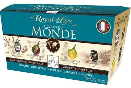 ABTEY - Abtey ballotin royal des lys alcools du monde 22 chocolats à la liqueur 220g - Offre Special