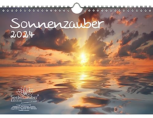 Sonnenzauber DIN A4 Kalender für 2024 Sonne und Licht - Seelenzauber
