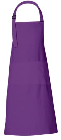 RAJRANG Kochschürze für Frauen Männer mit Taschen 69 x 89 cm Baumwollküche Kochen lange Schürzen - Funkelndes Traubenviolett