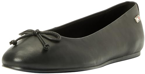 Tommy Hilfiger Damen Ballerinas Essential Chic Ballerina Elegant, Schwarz (Black), 40