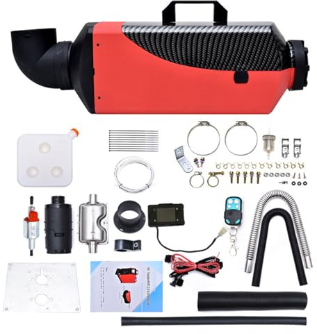 12 V Dieselheizung, 5000W Tragbare Diesel-Luftheizung Mit LCD-Display, 10 L Standheizung Mit Fernbedienung Für LKW, Boot, Bus, Autoanhänger, Wohnmobil