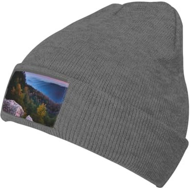 ZISHAK Canadian Smokey Mountain Cliff trendige Strickmütze für Erwachsene, Unisex, perfekte lässige Mütze für alle Anlässe, Canadian Smokey Mountain Cliff, Einheitsgr��e
