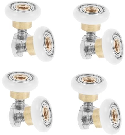 Hemobllo 8 Pièces Poulie De Salle De Rouleaux De Pare- Glissières De Porte De Pièces De Porte De Porte De La Salle De Bain Nylon Porte Coulissante