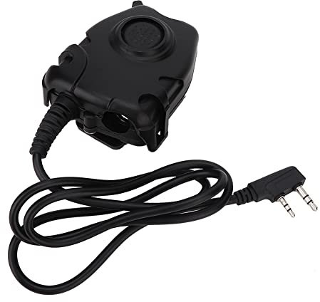 MUNEFE Repeater Walkie Talkie, Walkie Talkie Microphone, Walkie Talkie Earpiece for Comfortable and Effective Use in a Variety Of Situations