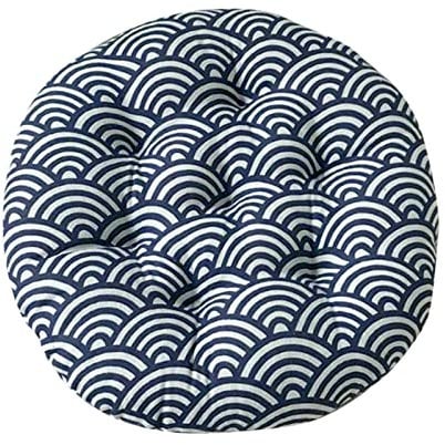 Generic Stuhlkissen 40 x 40 cm Rund Sitzkissen Set Filz Stuhlkissen Stuhlauflage Filzkissen Stuhl Polster Kissen Anthrazit Baumwolle und weicher (E)