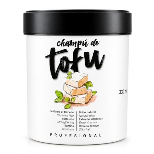TOFU Shampoo, 330 ml (natürliches und veganes Protein), formuliert, um das Haar wiederherzustellen und zu stärken, verleiht dem Haar Glanz und macht es seidig.
