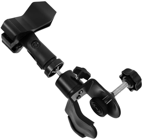 CIMAXIC Microphone Clip Holder for Saxophone U-shaped Clamp Mic Stand Adapter Stable Versatile Accessory