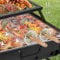 YYAQZD Parrilla de barbacoa de 2 piezas con mango de madera, accesorio portátil para asar carne, pescado y verduras al aire libre o camping,para barbacoas