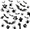 ALEGRE Geister Spinnen Fledermaus Deko Halloween Sticker, 30 Stk Halloween Deko Gruselig Set, 3d Fledermaus Deko Sticker+Spinne Deko Aufkleber+Gespenst Fenstersticker,Gespensterparty Gothic Dekoration