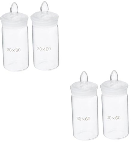 FRCOLOR Sets Mini Laboratory Glass Bottles Set Ml Weighing Bottles for Lab Experiment Science Equipment Sample Jar Pcs