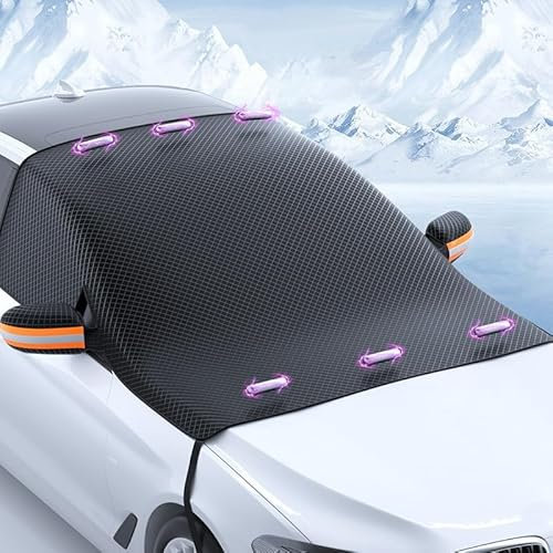 jiuqiwang Frontscheibenabdeckung Auto für Mini Countryman (F60) 2018-2023 2024, mit Magnet Fixierung Scheibenabdeckung Die Gegen Schnee EIS Frost Staub Sonne