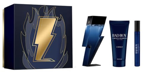 Carolina Herrera Bad Boy Cobalt Geschenkset Eau de Parfum 100 ml (enthält 100 ml EDP, 100 ml Duschgel und 10 ml Reisespray)