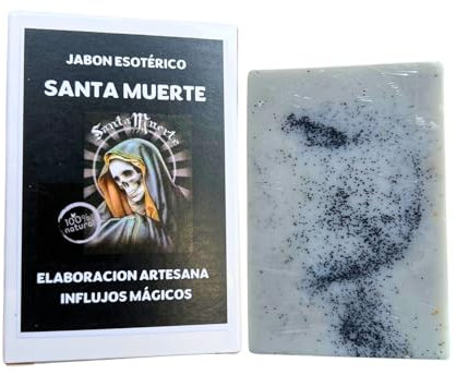 Jabón de la Santa Muerte para Todo Tipo de Peticiones (100g) | Pastilla de Jabón Natural y Artesana para Cualquier Petición.