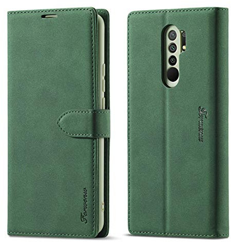 Handyhülle Schutzhülle Brieftasche Case Telefonabdeckung Kompatibel mit Redmi 9/9 Prime / Poco M2 Magnetisch Magnetisch Horizontale Lederhülle mit Ständer und Karten und Steckplätzen