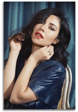 ZPSYREGYD Poster, Motiv: Marina Lambrini, Diamandis, Sänger, Poster, dekoratives Gemälde, Leinwand, Wandposter und Kunstdruck, moderne Familienschlafzimmer-Dekoration, Poster, 20 x 30 cm