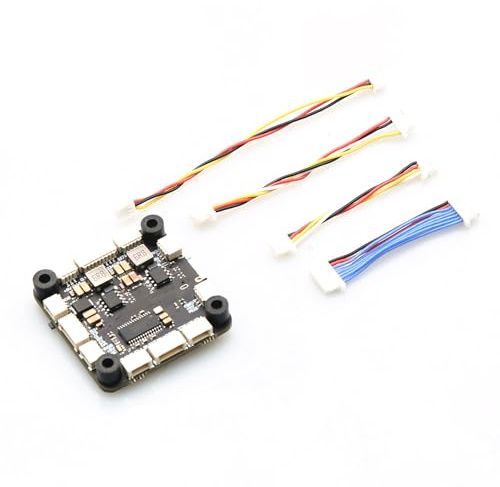 Fafeims F722 Flight Controller mit 80A 4in1 ESC, Ideal für FPV Freestyle Racing Quadcopter, High-End-Verbundmaterial (Black #-1)