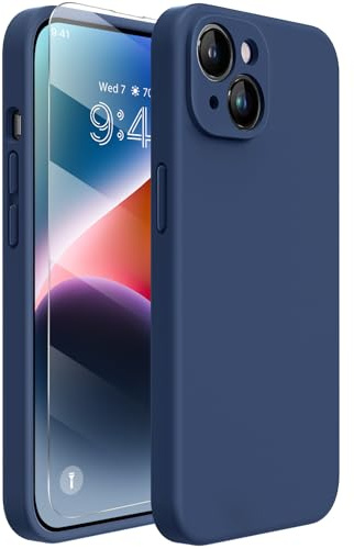 Miracase for iPhone 14 Case,Full-body Drop Protection with Lens Protection | Enhanced Each Lens Protection, Scratch-resistant, Shockproof Silicone Phone Case for iPhone 14, 6.1“, Navy Blue