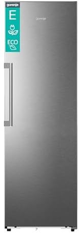 Gorenje RN618E6X6WF Kühlschrank, 372 Liter, SmartFit, 185cm Höhe, CrispZone mit Feuchteregler, Wifi, Flaschenhalter, Easy-open Griff, Inverter, BxHxT: 59,5×185,6×60 cm, Edelstahl