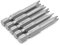 BIlinli 5 Pcs 1/4 Inch S2 Hex Bits Magnetic U Shaped Screwdriver Bits Tools 50mm Length U4-U8
