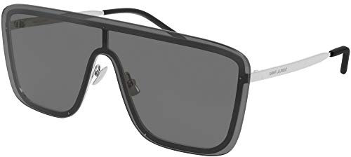 Saint Laurent SL 364 MASK SILVER/GREY 99/1/140 unisex Sunglasses