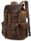 Genuine Leather Canvas waxed Backpack Travel Rucksack Laptop Bag