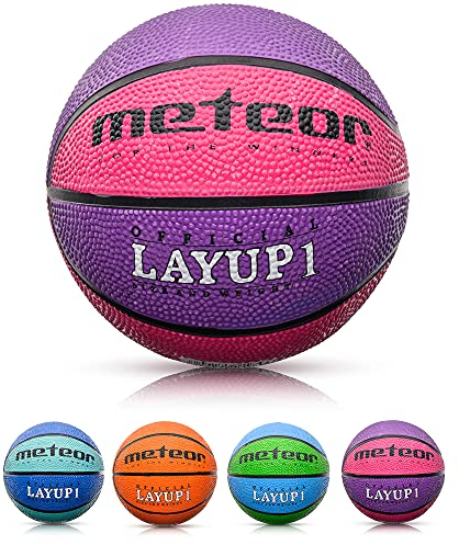 Meteor Layup Mini Basketball für Kinder - Ideal für 4-8 Jährige, Weich und Griffig für Ausbildung