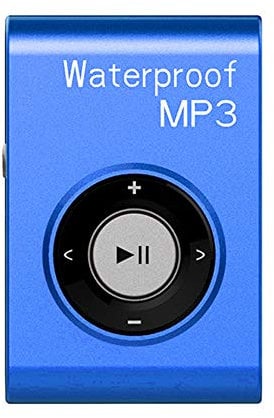 GZLMMY IPX8 Waterproof MP3 Player Built-in 8GB Sports Swimming Running Diving Surf MP3 Music With FM Radio and Shuffle Feature Hi-Fi Headphone (Blue)